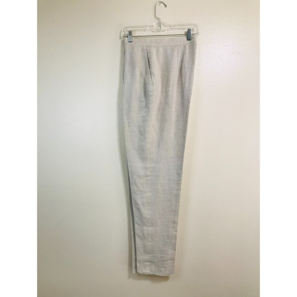 Preview Collection Women's 100% Linen Fully Lined Pants, Size 12 - Picture 3 of 4